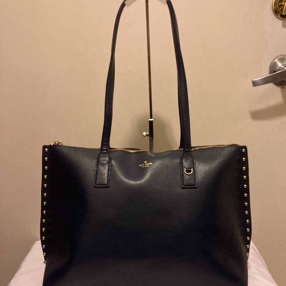 Kate Spade On Purpose Navy Studded Tote NWOT